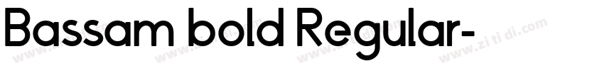 Bassam bold Regular字体转换